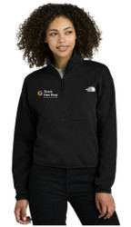 $10,000 Club - The North Face® Women’s Double-Knit 1/2-Zip Embroidered Fleece - Black