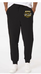 RASC Black Men's Midweight Fleece Sweatpants
