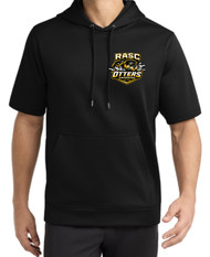 RASC Black Sport-Tek Sport-Wick Fleece Short Sleeve Hooded Pullover