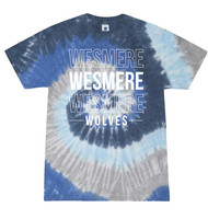 Wesmere Elementary School Sports MoonBean Tie Dye Repeat Design