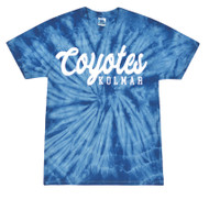 Kolmar Coyotes Script Royal Tie Dye Colortone T-Shirt