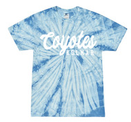Kolmar Coyotes Script Baby Blue Tie Dye Colortone T-Shirt