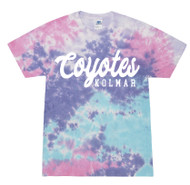Kolmar Coyotes Script Cotton Candy Tie Dye Colortone T-Shirt