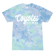 Kolmar Coyotes Script Wave Tie Dye Colortone T-Shirt