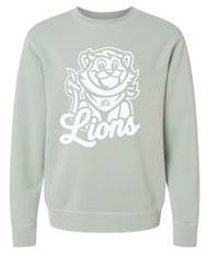 ELC Lions Sage Independent Trading Co. Midweight Pigment-Dyed Crewneck Sweatshirt 