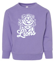 ELC Toddler Lions Lavender Rabbit Skins Fleece Crewneck