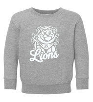 ELC Toddler Lions Grey Rabbit Skins Fleece Crewneck