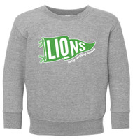 ELC Toddler Pennant Grey Rabbit Skins Fleece Crewneck