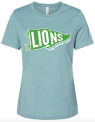 ELC Pennant Heather Blue Lagoon Women’s Relax Fit Tee