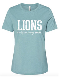 ELC Distressed Heather Blue Lagoon Women’s Relax Fit Tee