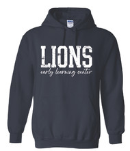 ELC Distressed Navy Gildan Hoodie