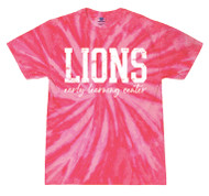 ELC Distressed Pink Turquoise Colortone Tie Dye T-Shirt