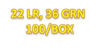 22 LR, 36 GRN 100/BOX