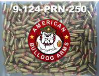 9MM, 124 GRN FMJ 250/BAG