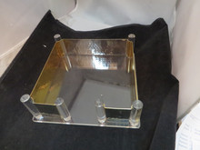 HORIZON NAPKIN HOLDER SILVER / GOLD (CATALOG ONLY)