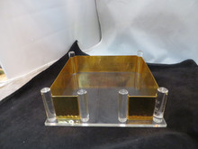 HORIZON NAPKIN HOLDER GOLD (CATALOG ONLY)