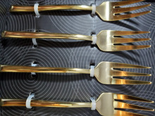 DESSERT WAVE FORKS GOLD (CATALOG ONLY)