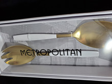 CHEVALIER SALAD SET WHITE/GOLD (CATALOG ONLY)