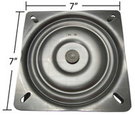 Replacement Bar Stool Swivel Plate - 7" Square - Flat Profile - S4697
