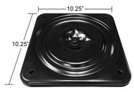 Dimensions - Replacement Recliner Easy-Chair or Furniture Swivel Plate 10.25" Square - Flat - S1235-3