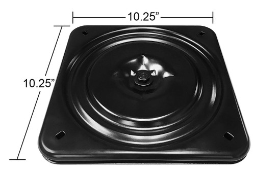 Dimensions - Replacement Recliner Easy-Chair or Furniture Swivel Plate 10.25" Square - Flat - S1235-3