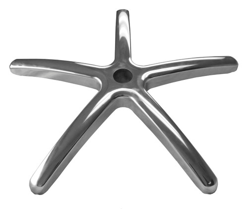 Heavy Duty Office Chair Base - 28" Polished Aluminum Replacement - S4164
