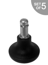 1.25" Low Profile Office Chair Bell Glide for Office Chairs & Stools