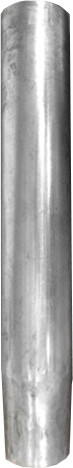 1.75" wide x 11" long Steel Column Tube w/ Tapered End, 16 gauge