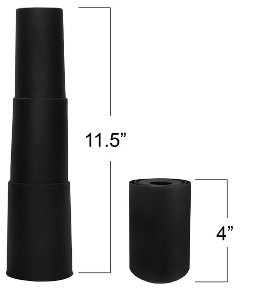 Medium Height 3 Piece Gas Cylinder Dust Cover Shroud - 3TC-4