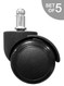 2" Hard Floor Office Chair Caster - Set of 5 - S2986
