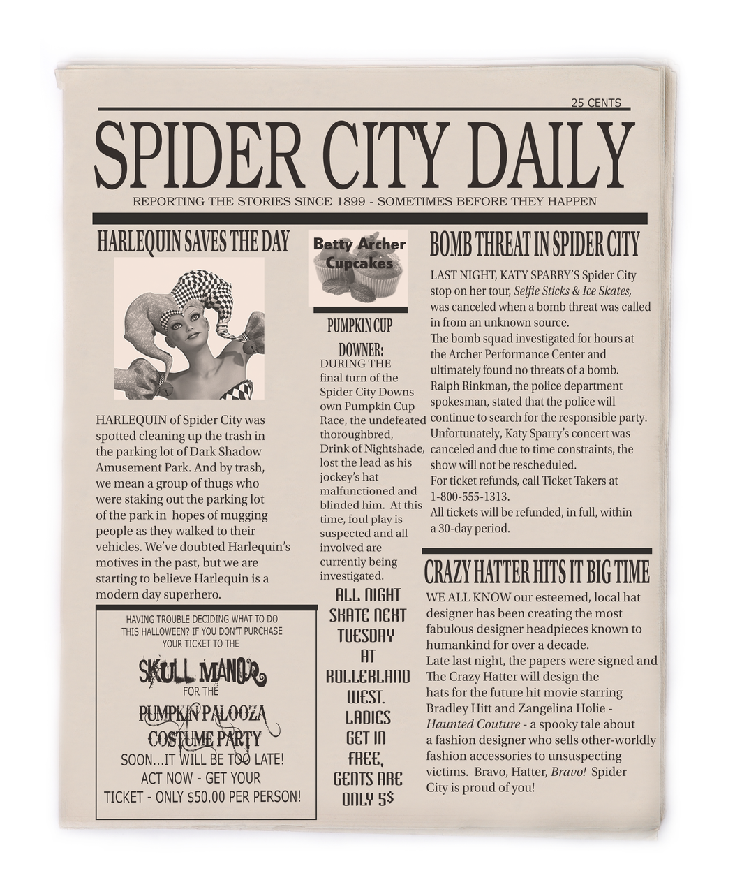 Spider City Daily game accessory