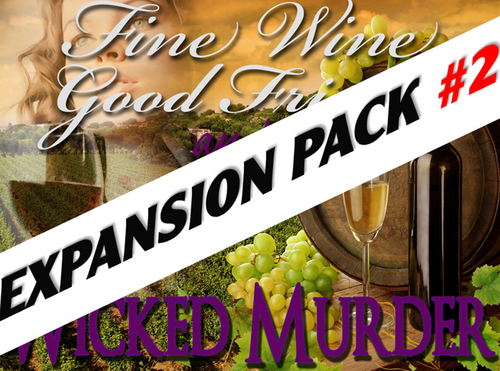 Wine murder mystery game expansion pack #2