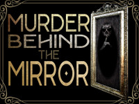 Murder Behind the Mirror mystery party game. 