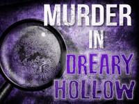 Murder in Dreary Hollow virtual murder mystery game. 
