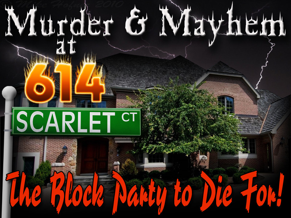614 Scarlet Court murder mystery game