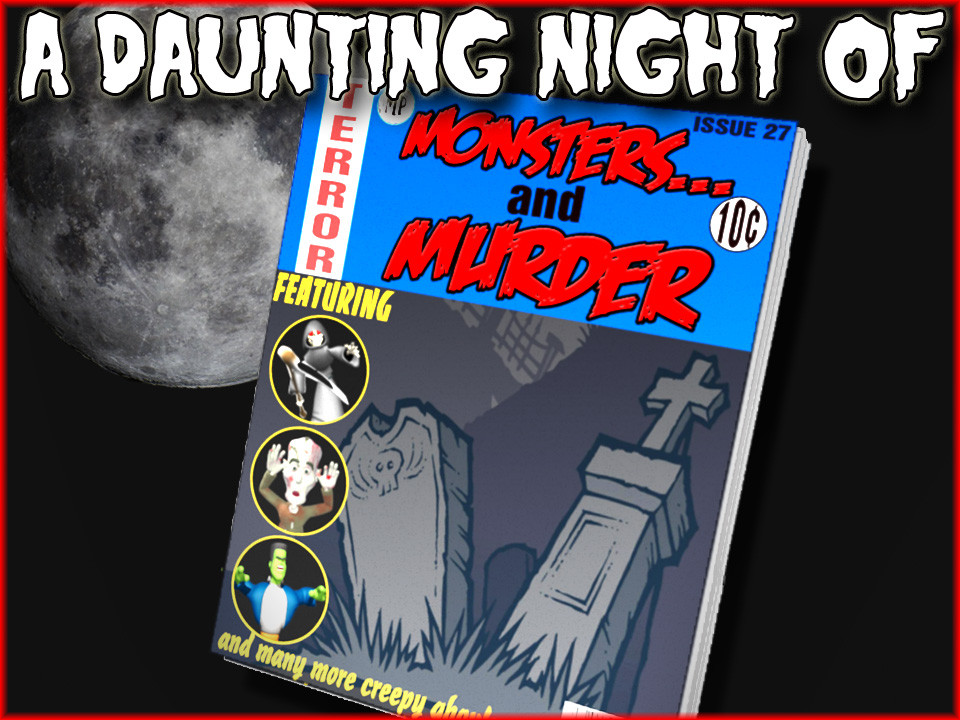 Daunting Night of Monsters and Murder mystery party game