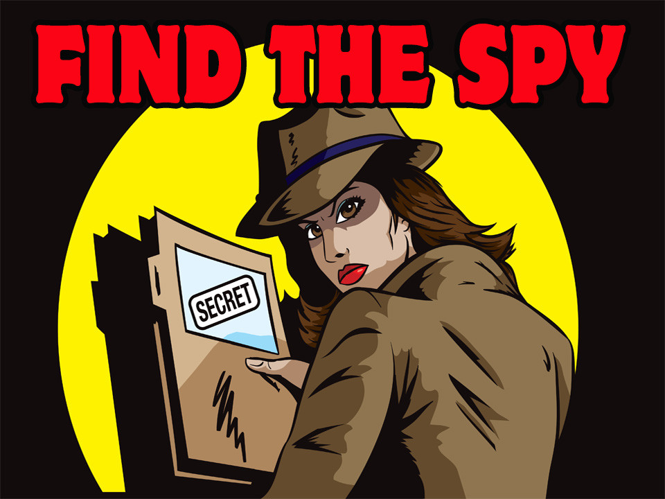 Find the Spy Miss Crimson mystery party