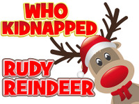 Boxed set for Rudy Reindeer Christmas mystery party (non-murder)