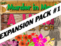 Expansion pack #1 for Maui Luau mystery party game