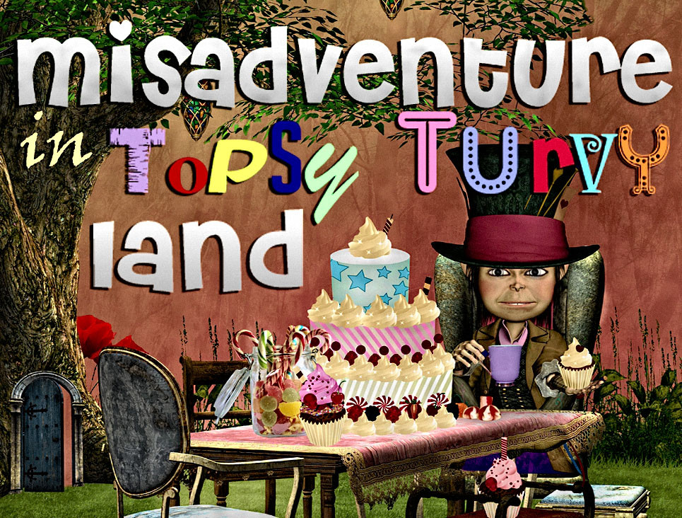 Misadventure in Topsy Turvy mystery party