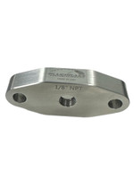Bluegrass Performance® LS Oil Pan Oil feed adapter 1/2" thick 6061 aluminum Turbo oil line 