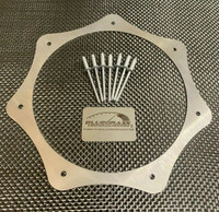 Stainless Steel Exhaust Trim Ring with Rivets Made in USA! 