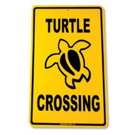 Turtle Crossing Decorative Aluminum Sign 12 Inch x 18 inch