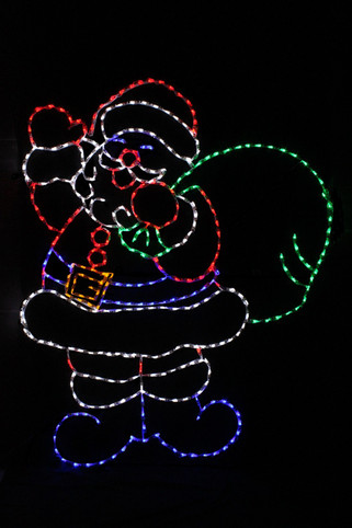 Outdoor LED Father Christmas Decoration | Christmas Cottage Lights