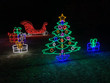 Christmas tree light display.
