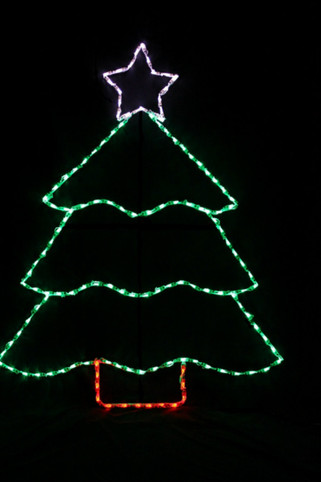 Christmas Tree Wireframe | Christmas Cottage Lights