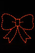 LED light display of red bow