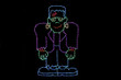 LED light display of Frankenstein.
