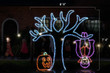 Scaled image of a vampire bat light display, 8' 9" by 7' 4".