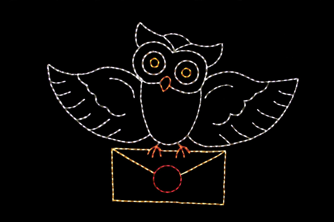 Owl Express Delivery - Christmas Cottage Lights